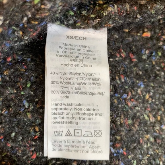 madewell colorfleck ribbed turtleneck sweater donegal pewter (dark grey) - Picture 8 of 8